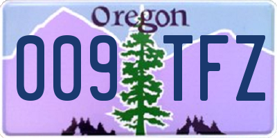 OR license plate 009TFZ