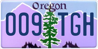 OR license plate 009TGH