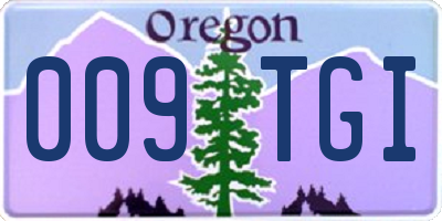 OR license plate 009TGI