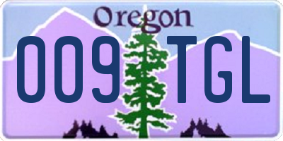 OR license plate 009TGL