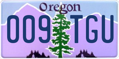 OR license plate 009TGU