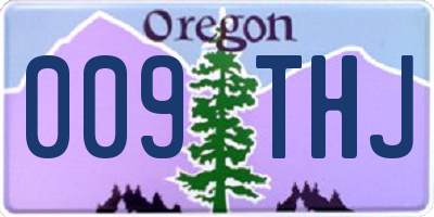 OR license plate 009THJ