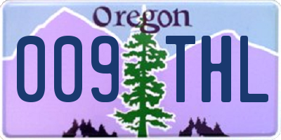 OR license plate 009THL