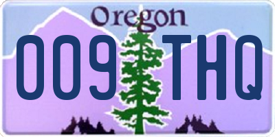 OR license plate 009THQ