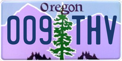 OR license plate 009THV