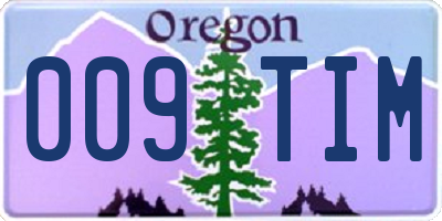 OR license plate 009TIM
