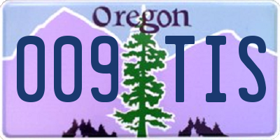 OR license plate 009TIS