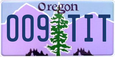 OR license plate 009TIT