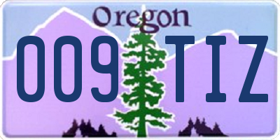OR license plate 009TIZ