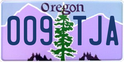 OR license plate 009TJA
