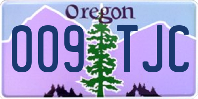 OR license plate 009TJC