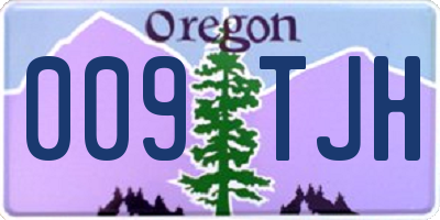 OR license plate 009TJH