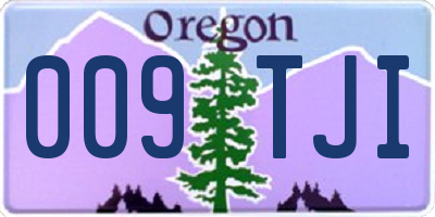 OR license plate 009TJI