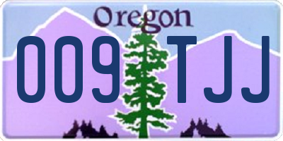OR license plate 009TJJ