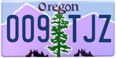 OR license plate 009TJZ