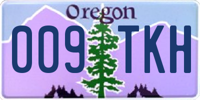 OR license plate 009TKH