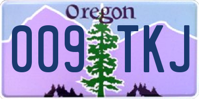 OR license plate 009TKJ