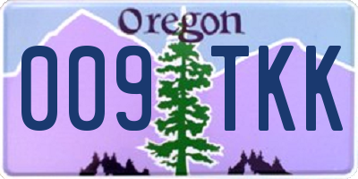 OR license plate 009TKK