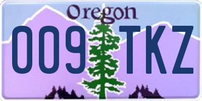 OR license plate 009TKZ