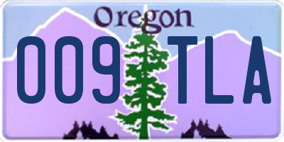 OR license plate 009TLA