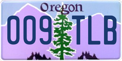 OR license plate 009TLB