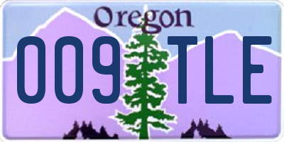 OR license plate 009TLE