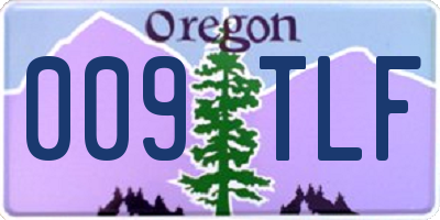 OR license plate 009TLF