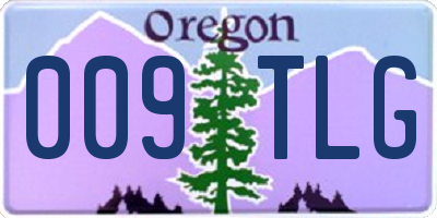 OR license plate 009TLG