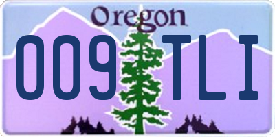 OR license plate 009TLI