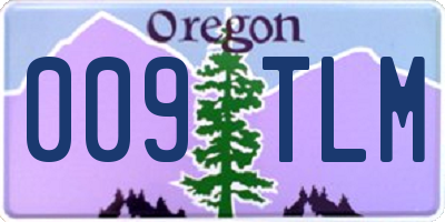 OR license plate 009TLM