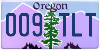 OR license plate 009TLT