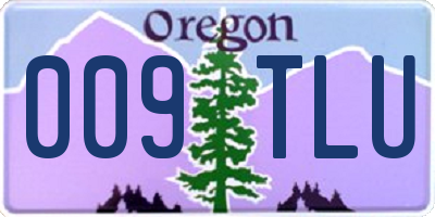 OR license plate 009TLU