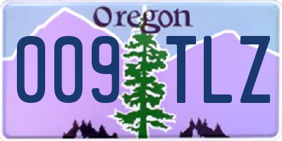 OR license plate 009TLZ