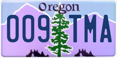 OR license plate 009TMA