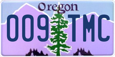 OR license plate 009TMC