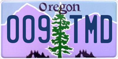OR license plate 009TMD