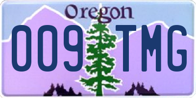 OR license plate 009TMG