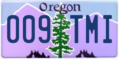 OR license plate 009TMI