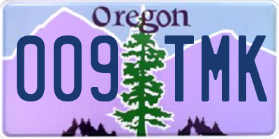 OR license plate 009TMK
