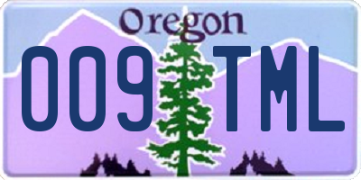 OR license plate 009TML