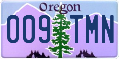 OR license plate 009TMN