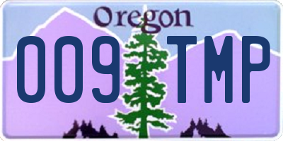 OR license plate 009TMP