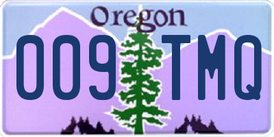 OR license plate 009TMQ