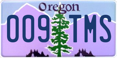 OR license plate 009TMS