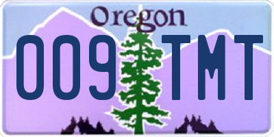 OR license plate 009TMT