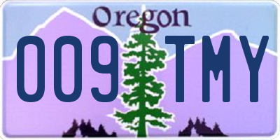 OR license plate 009TMY