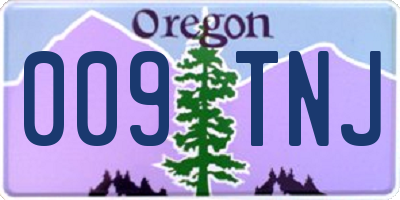 OR license plate 009TNJ