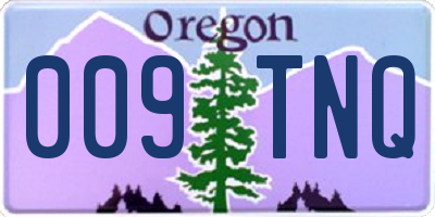 OR license plate 009TNQ