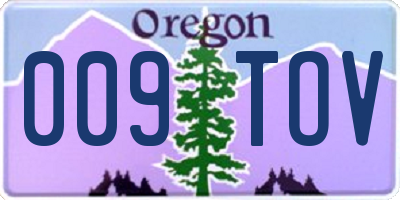 OR license plate 009TOV