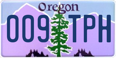 OR license plate 009TPH